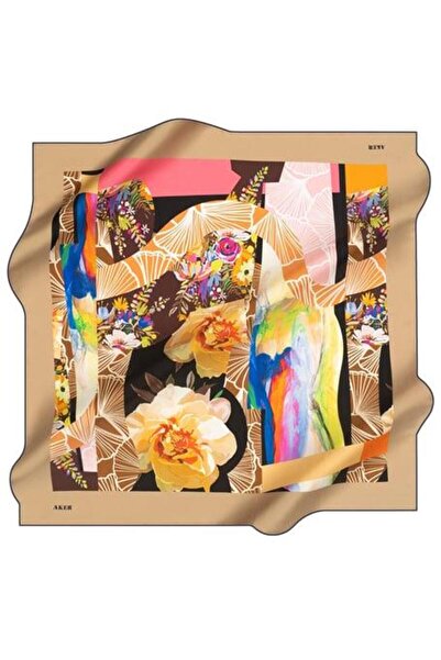 Aker Vizon Tivil İpek Eşarp Karışık Desen IST 8310713 - 923