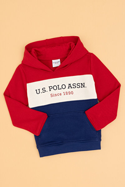 U.S. Polo Assn. Boy's Red Basic Sweatshirt 50313969-Vr171