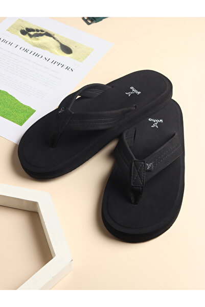 YOHO By Styli Men Black Bubbles Orthopedic Slippers