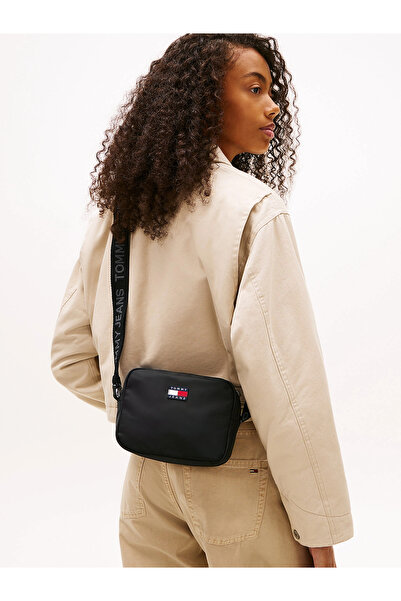 Tommy Hilfiger Tjw Classic Daily Camera Women's Black Crossbody Bag Aw0Aw18070Bds