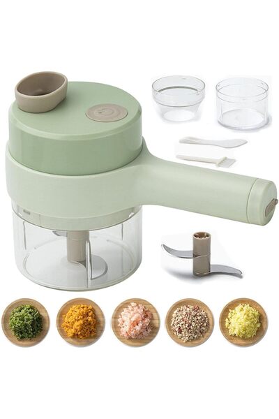 Generic 4 in 1 Handheld Electric Vegetable Cutter Set