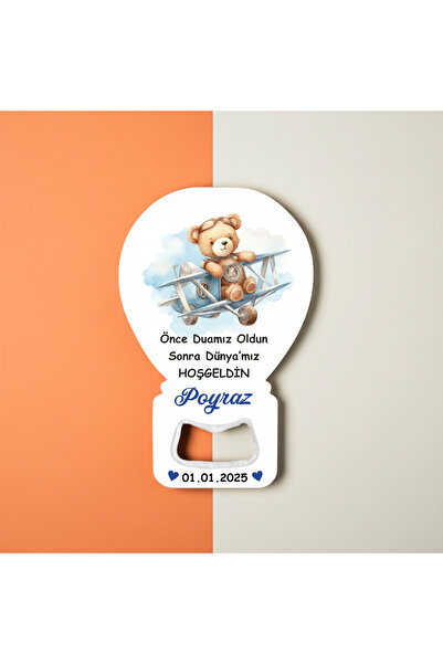 hedefPLUS 10 Adet Balon Magnet Açacak Ayıcık Temalı Bebek Yeni Doğan, Erkek B...