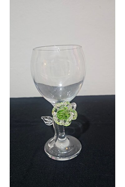 Turkish Store İstanbul Rose Patterned Soft Drink Glass