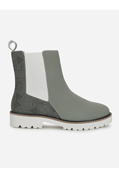 YOHO By Styli Grey Comfortable Lightweight Printed Boots