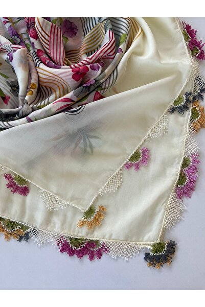 CENK YAZMA El Işi Iğne Oyalı Yazma/iğne Oyası/iğne Işi Yemeni/el Işi Tülbent/...