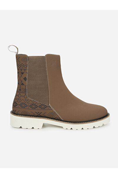 YOHO By Styli Brown Comfortable Lightweight Printed Boots