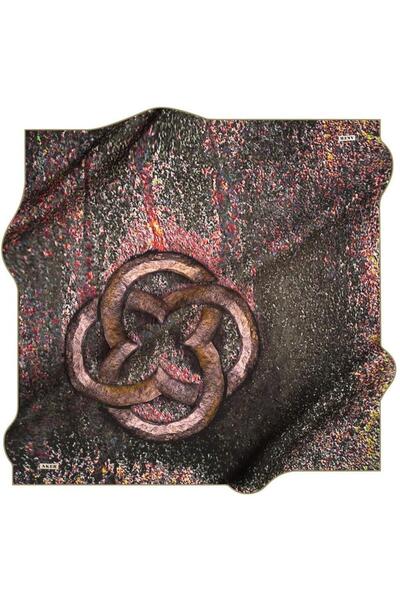 Aker Tivil İpek Eşarp 41871 Yeşil Karışık Desen IST 8269713 - 951