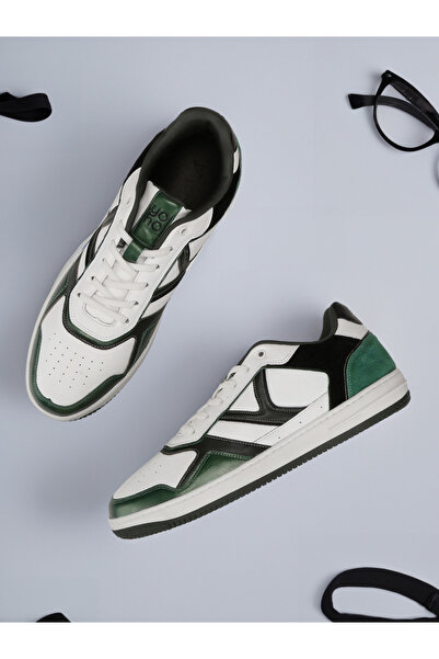 YOHO By Styli Men Suede Look Panel Fashion Sneakers