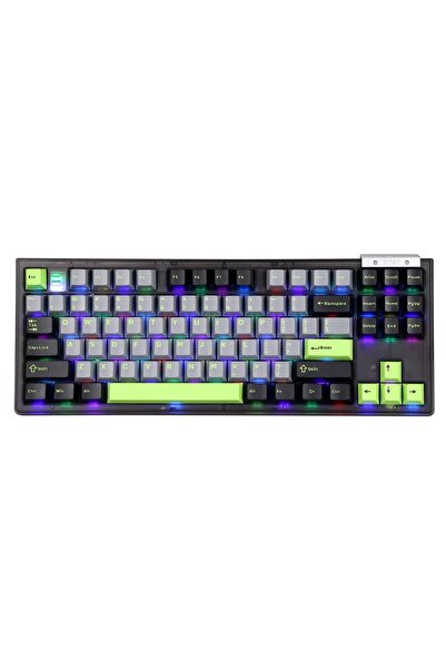 DARMOSHARK TOP87 Trio-Mode Mekanik RGB Gaming Klavye