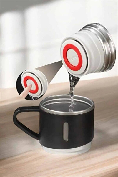 Epilons Set de termos din oțel inoxidabil din 3 piese, cu vid și păstrare a c...