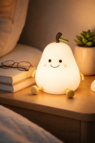 Busstier Armut Tasarım Renk Değiştiren Dokunmatik Gece Lambası USB Şarjlı 120...