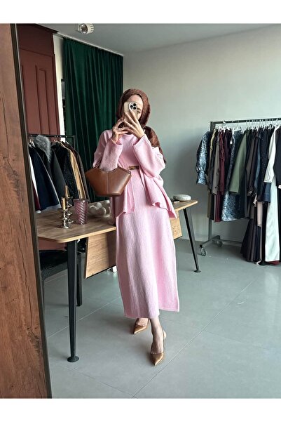 kyline Mehlika Çelik Triko Hırkalı Elbise