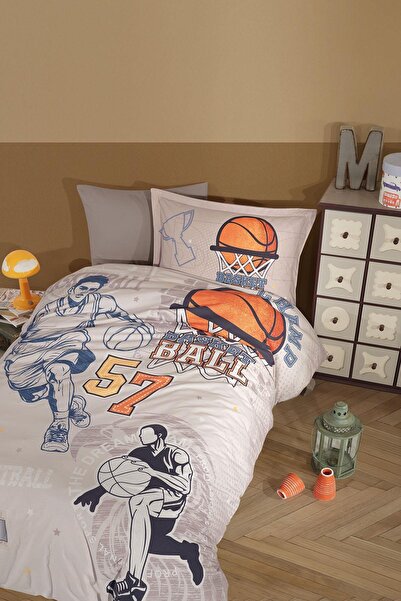 ŞENER HOME Basketball Patterned Children'S-Teenager's Room Single Duvet Cover...