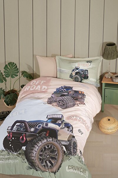 ŞENER HOME Off Road Patterned Children'S-Teenager's Room Single Duvet Cover S...