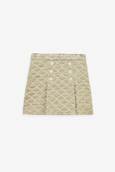 Tyess BG Store تنورة ذهبية للفتيات