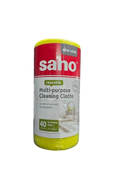 Sano Yellow Wipes Roll 40 dry, universal wipes