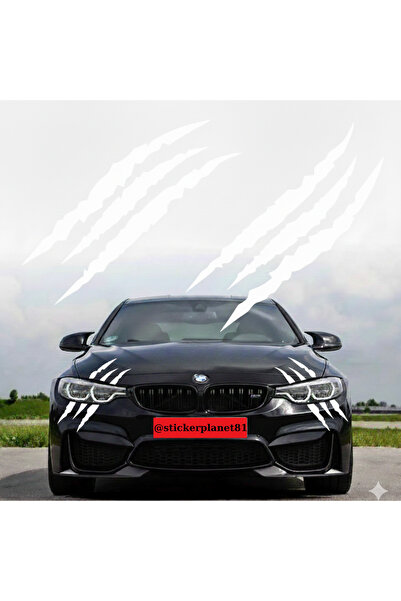 AlpiLeo 30 X 10 cm Monster Claw Auto Sticker Car Headlight Sticker Hologram W...