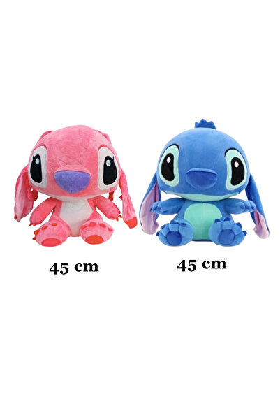 Hediye Nest Lilo And Stitch 45 Cm Sevimli Peluş Oyuncak 2 Karakter Doğum Günü