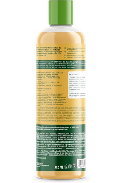 ORS Olive Oil Strengthen & Nourish Replenishing Conditioner, 362 ml (Pack of 1)