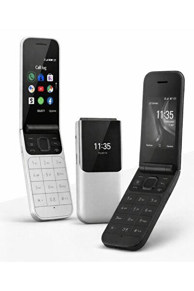 China Dual-SIM Flip keypad Mobile phone 2720 Silver Color