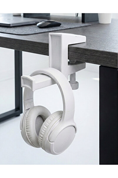 MarselDizayn Premium Minimalist Masa Altı Ayarlanabilir Kulaklık Standı - BEY...