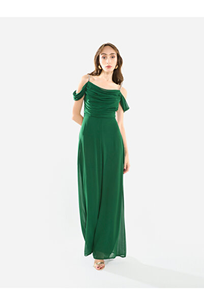 House of Moda By Styli Women Draped Cowl Neck Jumpsuit