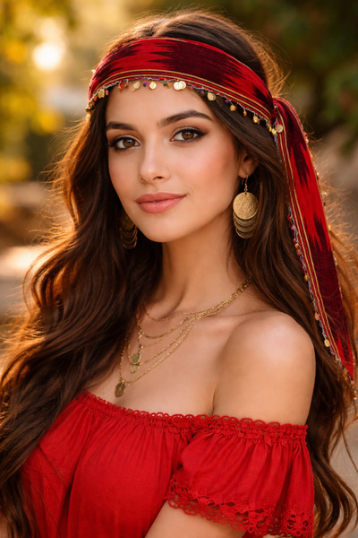 seymenbıçakçılık Local Handmade Bandana |   Traditional Patterned Hair Access...