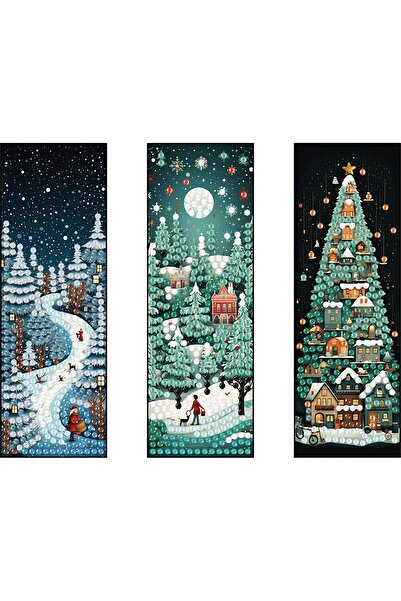 iğne izi 5D DIY Diamond Painting Bookmark – Set of 3 |   DIY Hobby Kit, Home ...