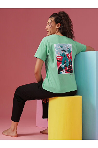 Clovia By Styli Cotton Squid Game Print T-Shirt and Pyjama Set