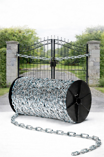 Vi Caro 3 mm Galvaniz Zincir 6 Metre | Paslanmaz Sanayi Zinciri | Bahçe, Atöl...