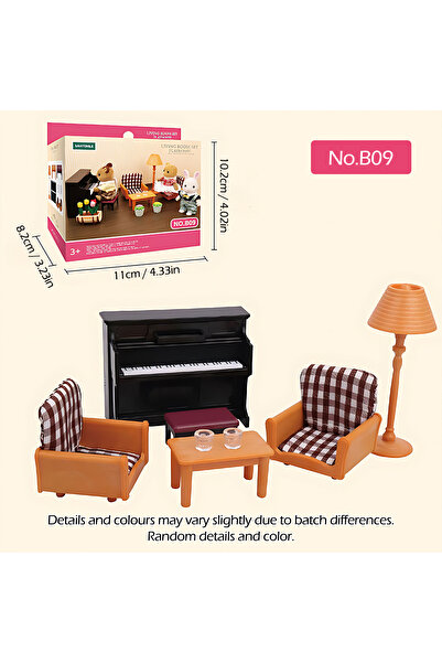 Choice9 B09 1:12 Forest Family Dollhouse Furniture Montessori Miniature Doll ...