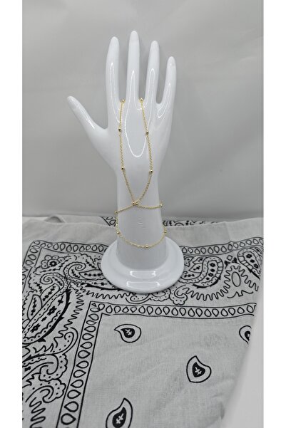 NO NAME Stainless Steel Gold Color Bead Themed Shahmeran