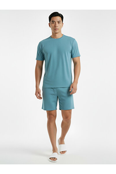 Clans & Hans By Styli Men Plain Crew Neck T-Shirt and Shorts Co-ords