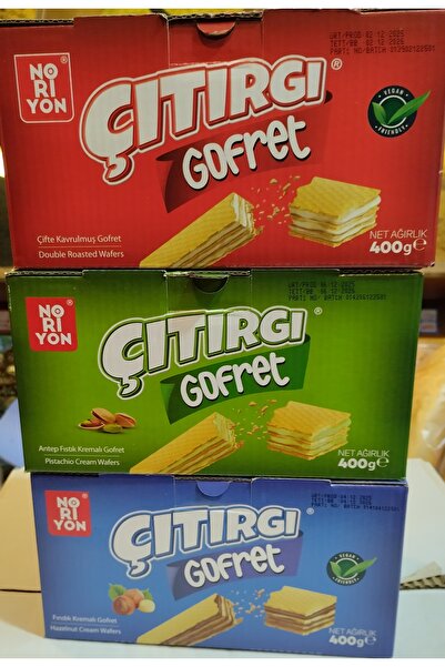 noriyon 40 Gr Antep fıstık kremalı+ 400 Gr fındık kremalı+ 400 Gr kakao krema...