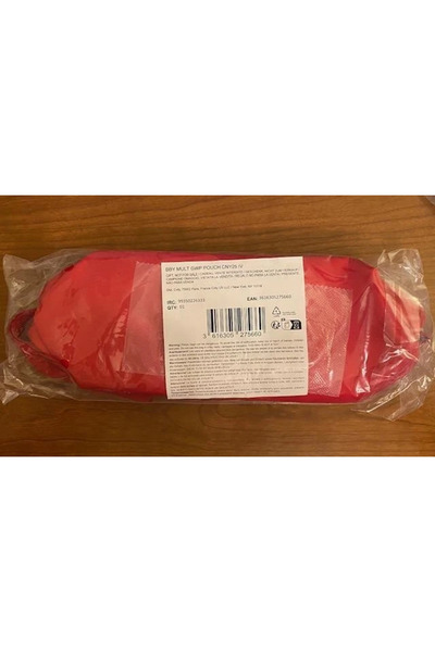 BURBERRY Burberry travel makeup bag with inner pocket ~ Red