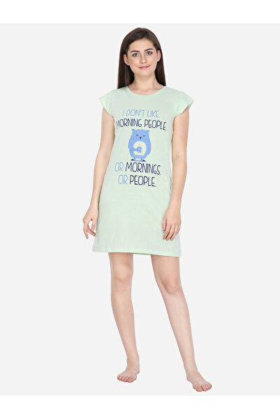 KLAMOTTEN By Styli Women Graphic Print Short Sleeve Sleepshirt