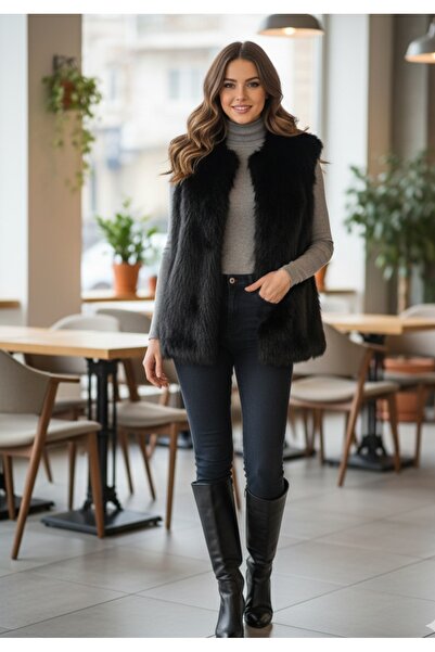 miss meril Merak kürklü yelek