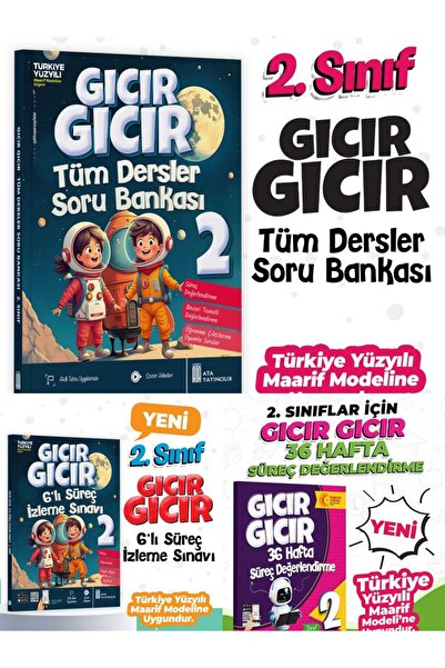 Ata Yayıncılık ATA YAYINLARI 2 SINIF TÜM DERLER+6 LI DENEME + 36 HAFTALIK SÜR...