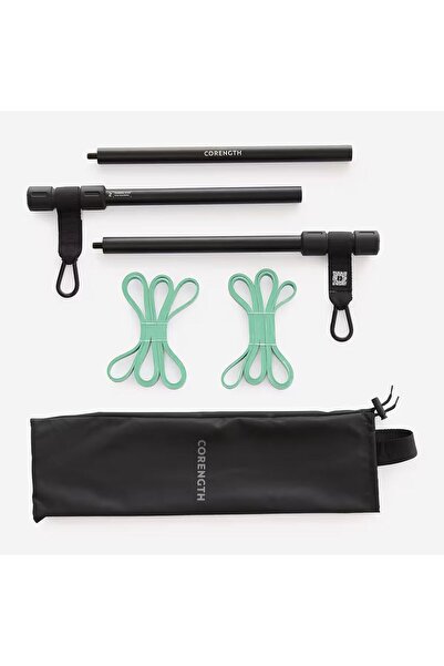 Decathlon Domyos Портативний бар для розвитку м'язів + еластична стрічка 10 к...