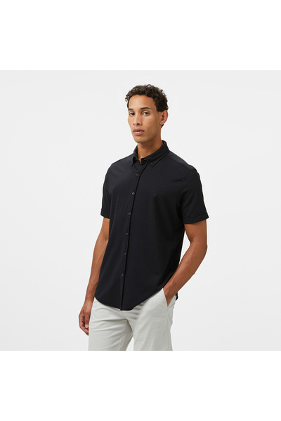 Nautica Erkek Siyah Classic Fit Gömlek