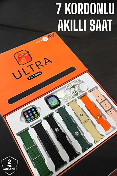 Epilons Akıllı Saat 7 Kordonlu Metal,Plastik Ve Hasır Kordon Seçeneği