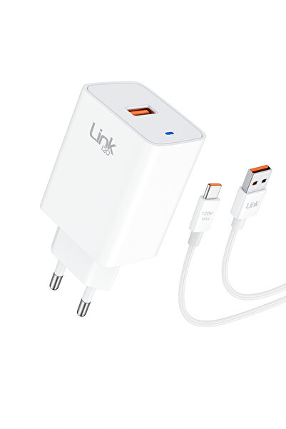 Linktech T461e Strong Çevre Dostu 45W Type-C Hızlı Şarj Aleti Beyaz