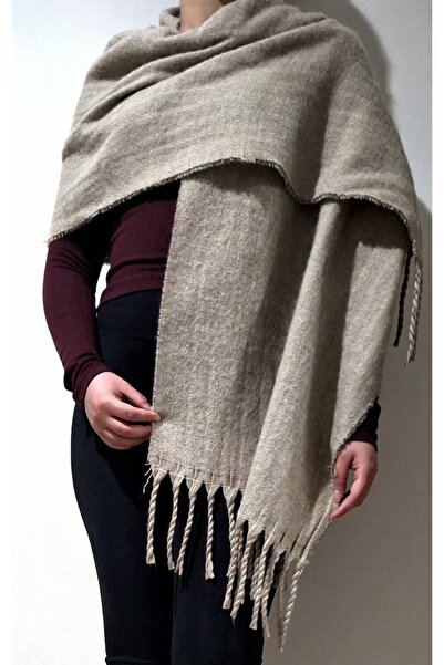 Vera düz saçaklı atkı ve şal unisex