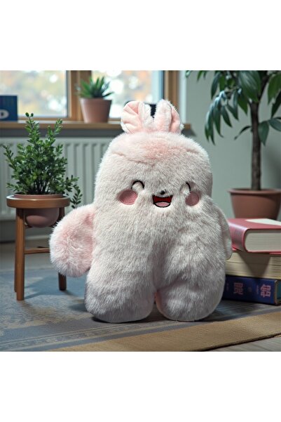 OLİVYA Sevimli Hayvanlar Kalın Peluş Sıcak Su torbası Tavşan