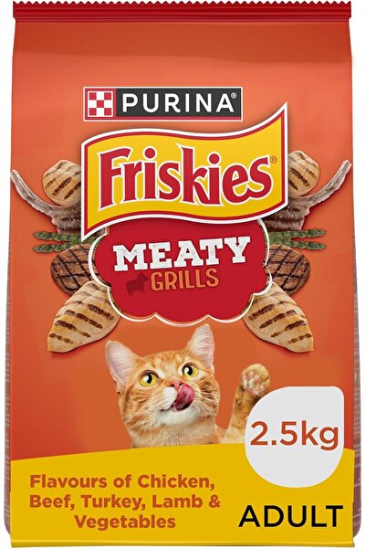 Friskies طعام القطط الجاف بنكهة اللحم المشوي من بورينا - 2.5 كجم