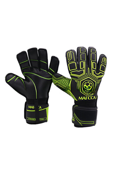 OEM Goalkeeper gloves with finger protection, exquisite workmanship, black wi...