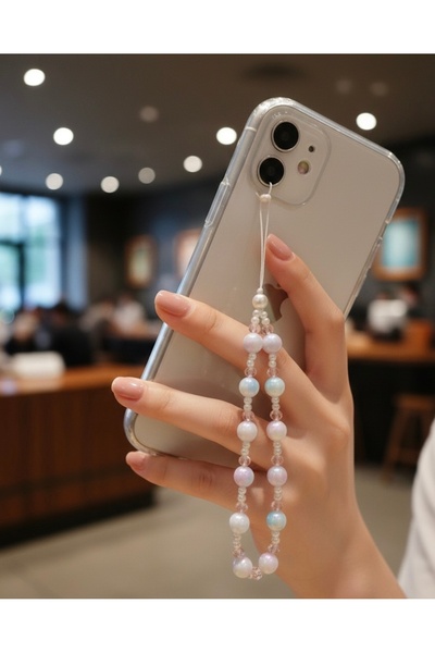 VESPERASTOREE TELEFON CHARMI -LÜKS AKRİLİK BONCUK -TELEFON İPİ ÇANTA SÜSÜ