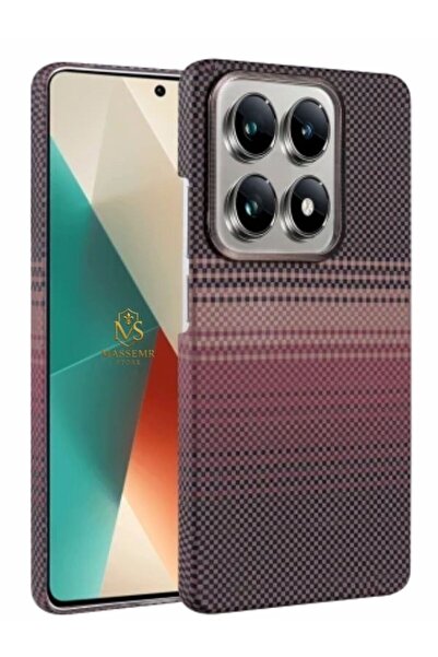 Massemr حافظة Mi 14T Pro Magsafe ذات غطاء مغناطيسي قوي ومقاوم للصدمات، غطاء ر...