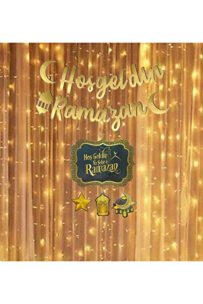 Mini Parti MİNİ PARTY STORE Hoşgeldin Ramazan Yazılı LED IŞIKLI SÜSLEME SETİ