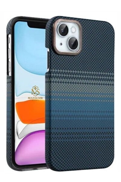 Massemr حافظة آيفون 14 كربون ماجسيف مغناطيسية قوية مقاومة للصدمات غطاء رفيع م...